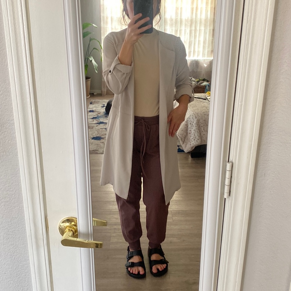 Philosophy open front long Blazer